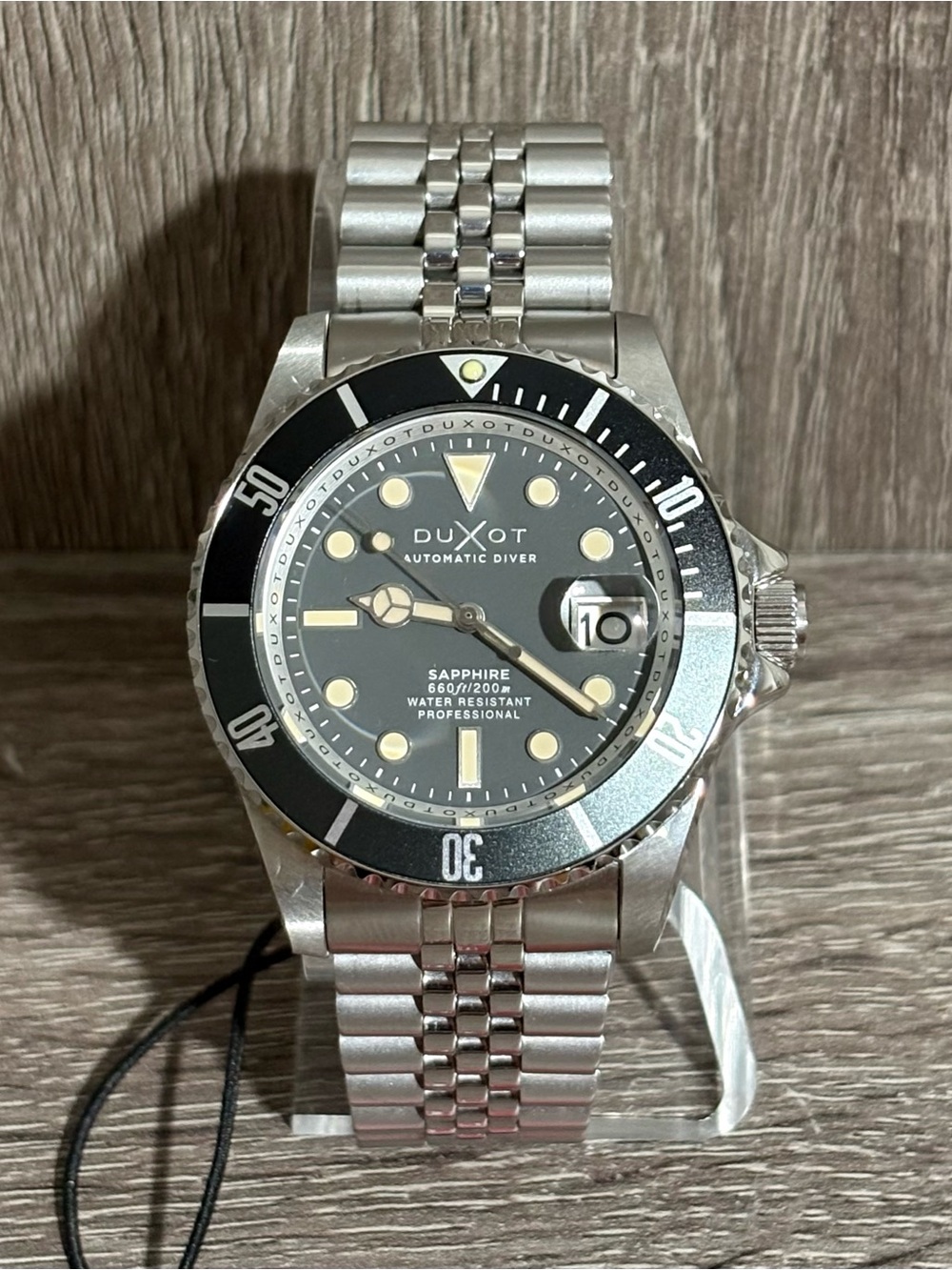 Charcoal Gray Duxot Atlantica Diver Men’s Watch - Picture 2 of 9